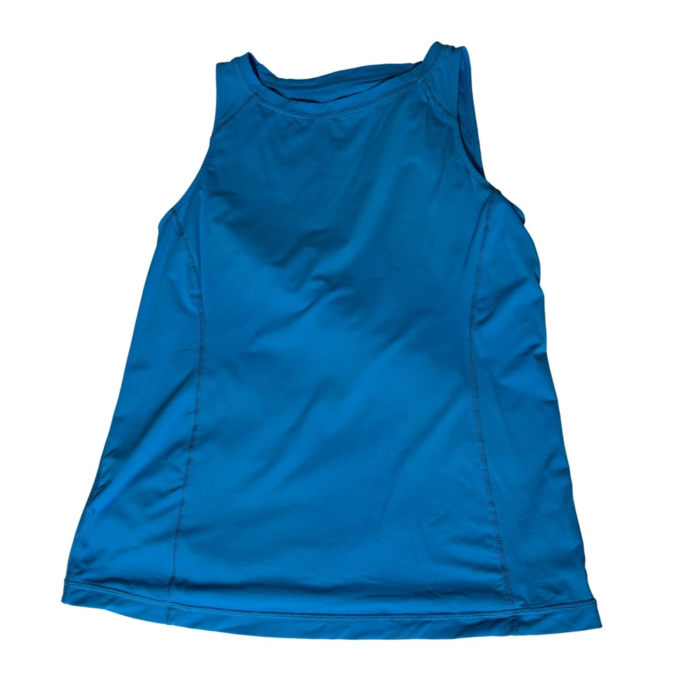 Lilly Pulitzer Luxletic Tank Top Borealis Blue Womens Large Activewear Racerback